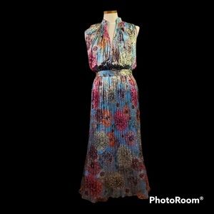 L’atiste floral silk dress
